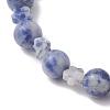 Natural Blue Spot Jasper Beads Bracelets BJEW-JB13233-3
