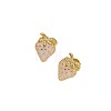 304 Stainless Steel Enamel Stud Earrings WG7643B-01-2