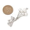 Alloy & Shell Pearl Copper Wire Wrapped Big Pendants PALLOY-JF04808-01-2
