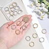 20Pcs 2 Colors 202 Stainless Steel Huggie Hoop Earrings EJEW-BBC0002-35-3