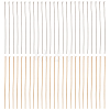 500Pcs 2 Colors 304 Stainless Steel Flat Head Pins STAS-SC0005-49-1