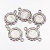 Tibetan Style Link Cabochon Bezel Settings LS-TIBEP-0578-S-FF-2