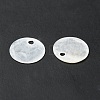 Natural Capiz Shell Charms X-BSHE-G029-15-5