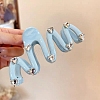 Acrylic Claw Hair Clips with Heart Crystal Rhinestone PW-WG444CB-01-1