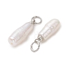 Natural Baroque Keshi Pearl Pendants PALLOY-JF05493-02-3
