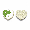 Rack Plating Alloy Enamel Pendants ENAM-T014-02B-RS-2