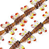 Autumn Theme Handmade Lampwork Beads Strands LAMP-Q031-017D-1