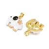 Brass Enamel Pendants KK-T001-04G-A-2