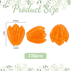 150Pcs Opaque Resin Beads RESI-PH0002-76B-2