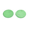 Spray Painted Natural Capiz Shell Disc Charms X1-BSHE-T014-02E-2