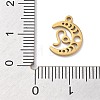 Real 18K Gold Plated 304 Stainless Steel Pendants STAS-R003-02G-09-3