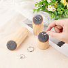 3 Sizes Wood Jewelry Ring Display Riser Stands RDIS-WH0011-13B-3