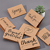 50Pcs 10 Style Kraft Paper Thank You Greeting Cards DIY-FH0005-59-3