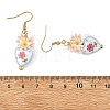 Handmade Porcelain & Resin Dangle Earrings EJEW-JE07490-6
