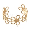 Boho 304 Stainless Steel Hollow Link Cuff Bangles SA-CBA1E89-01C-G-4