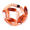 Natural Striped Agate/Banded Agate Beads Strands G-S280-10E-2