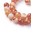 Natural Red Agate Beads Strands G-F619-38-12mm-2