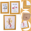 3Pcs 3 Styles Retro Resin Photo Frame Stand DJEW-WR0001-23-3