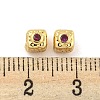 Brass Micro Pave Cubic Zirconia Beads KK-G490-18G-02-3