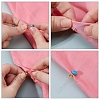 50Pcs Iron Butterfly Clutches Pin Backs IFIN-H066-01G-4