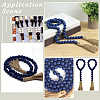 150Pcs 2 Colors Spray Painted Round Natural Schima Wood Beads WOOD-PA0001-70-5