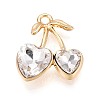 Alloy Rhinestone Pendants PALLOY-T092-24G-02-1