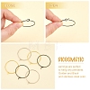 90Pcs 3 Style 316 Surgical & 304 Stainless Steel Wine Glass Charm Rings STAS-DC0002-59-4