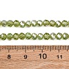 Electroplate Glass Beads Strands EGLA-A034-T4mm-K15-5