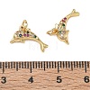 Ocean Brass Micro Pave Colorful Cubic Zirconia Pendants CU-CBAF3CF-02F-02-3