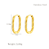 Elegant 304 Stainless Steel Hoop Earrings IT2195-3-1