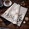 Coffee Theme Cotton and Linen Cup Mats AJEW-WH0201-014-5