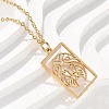 304 Stainless Steel Necklace LS-NJEW-D330-01G-05-1