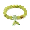 Buddha Meditation Jade Beaded Stretch Bracelets PJBR003-27A-2