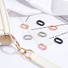 16Pcs 4 Colors Alloy Spring Gate Rings FIND-PH0009-48-4