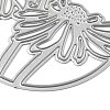Ring with Flower Carbon Steel Cutting Dies Stencils X-DIY-R079-049-4