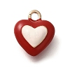 Brass Enamel Charms KK-R212-19G-04-1