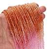 Transparent Painted Glass Beads Strands X1-DGLA-A034-T1mm-A20-2