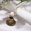 Iron Bell Pendant Decoration HJEW-JM02229-2