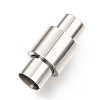 304 Stainless Steel Magnetic Clasps with Glue-in Ends STAS-C020-03P-1