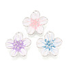 Rack Plating Alloy Enamel Pendants ENAM-T091-49M-P-1