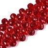 Transparent Glass Beads Strands GLAA-Q116-01A-B05-1
