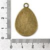 Flat Teardrop Alloy Pendant Cabochon Settings X-PALLOY-N0088-01AB-NF-3