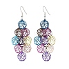 430 Stainless Steel Dangle Earrings EJEW-B157-01B-4