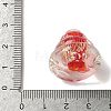 Handmade Foil Glass Beads LAMP-K039-44-4