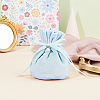 Velvet Jewelry Bags with Drawstring & Plastic Imitation Pearl TP-CJC0001-03E-5