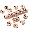 Brass Rhinestone Spacer Beads RB-A014-Z8mm-01RG-NF-1