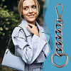 Unicraftale 2Pcs Aluminum & Iron & Zinc Alloy Oval Link Purse Strap Extenders FIND-UN0003-19B-6