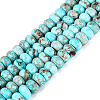 Dyed Synthetic Imperial Jasper Beads Strands G-Q606-99A-03-2