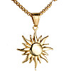 304 Stainless Steel Sun Pendant Box Chain Necklaces for Men FS-WG74900-01-2