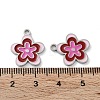 304 Stainless Steel Enamel Pendants STAS-P339-16P-01-3